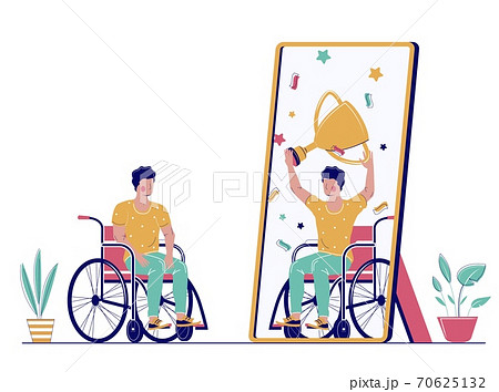 Believe in yourself and change your life concept flat vector illustration. 70625132