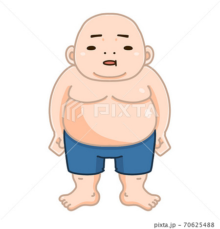 Illustration Of A Fat Man Stock Illustration