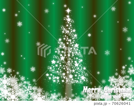 クリスマスツリー グリーンカーテンのイラスト素材