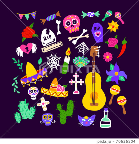 Dia De Los Muertos Set 70626504
