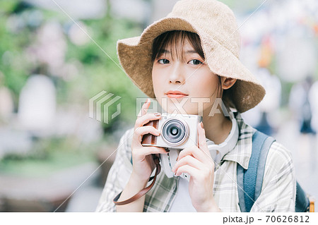 Woman, travel, backpacker Woman, travel, backpacker 70626812