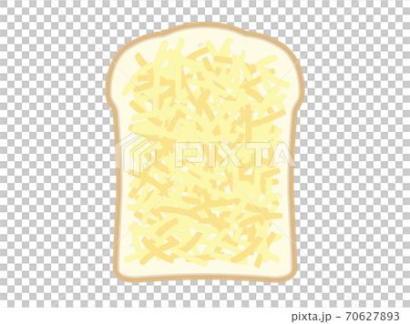 Illustration of bread with cheese 70627893