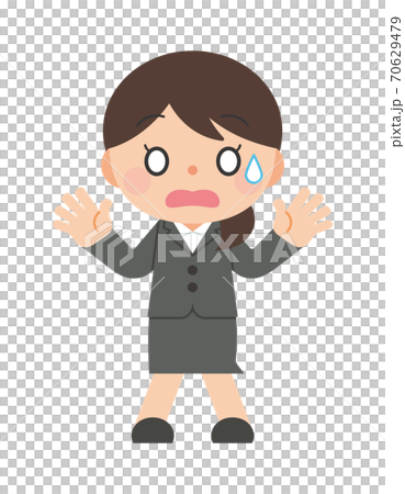 驚訝的西裝的女人 70629479