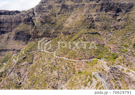 Mountain view, road in the mountains of the island of Tenerife. Canary Islands, Spain Mountain view, road in the mountains of the island of Tenerife. Canary Islands, Spain 70629791