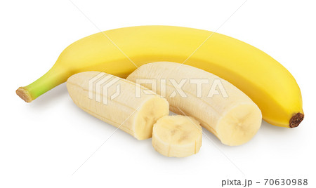 banana isolated on white background with clipping path and full depth of field. 70630988