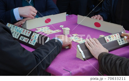 オケイ（Okey) トルコのテーブルゲーム 麻雀の写真素材 [70633211] - PIXTA