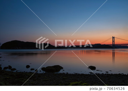 《岡山県》久須美鼻から眺める瀬戸内海の風景 70634526