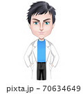 白衣を着ている男性（医師や教師など） 70634649