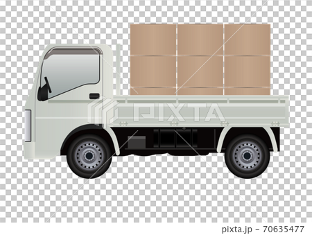 Light truck and cardboard 70635477