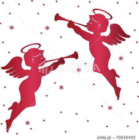 クリスマス 天使 イラスト素材のイラスト素材 [70636405] - PIXTA