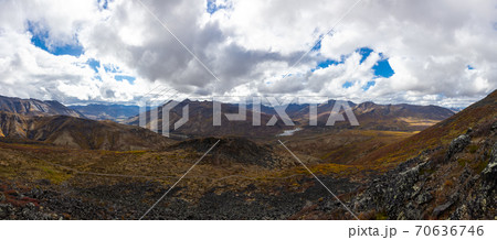 Panoramic View of Scenic Landscape and Mountains 70636746
