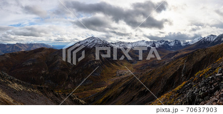 Grizzly Lake in Tombstone Territorial Park, Yukon, Canada 70637903