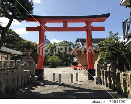 伏見稲荷大社 御旅所 北の鳥居(京都) 伏見稲荷大社 御旅所 北の鳥居(京都) 70638564