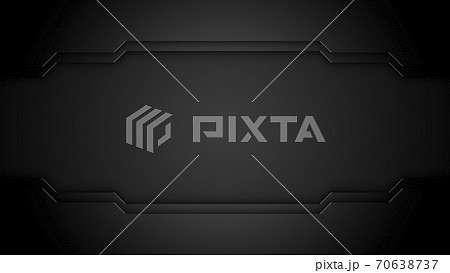 Abstract black technology concept design【16:9】 70638737