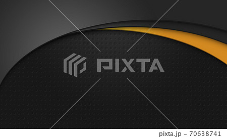 ランダムな大きさの丸いデボス加工の黒背景 無機質なフレーム【16:9】 ランダムな大きさの丸いデボス加工の黒背景 無機質なフレーム【16:9】 70638741