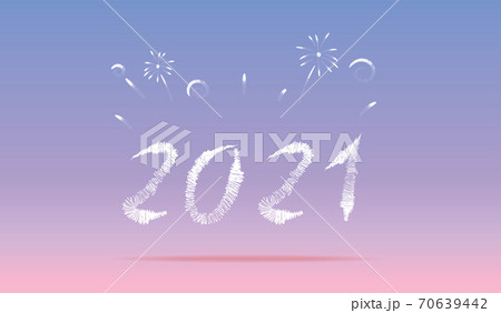 new year 2021 vecter with firework on gradient pink to violet color background,Holiday celebration concept. new year 2021 vecter with firework on gradient pink to violet color background,Holiday celebration concept. 70639442