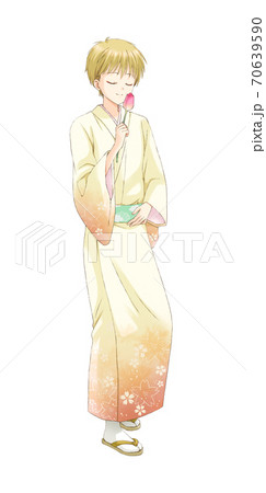 着物を着た男性 着物を着た男性 70639590
