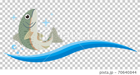 ニジマスのイラストレーション ニジマスのイラストレーション 70640844