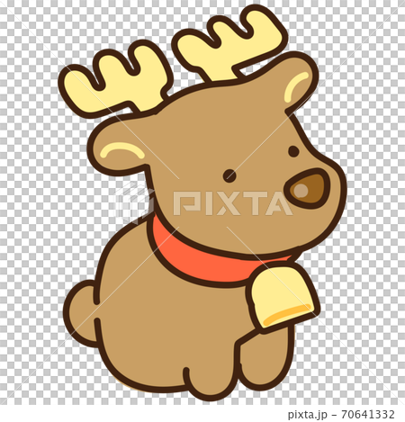 トナカイの人形1のイラスト素材