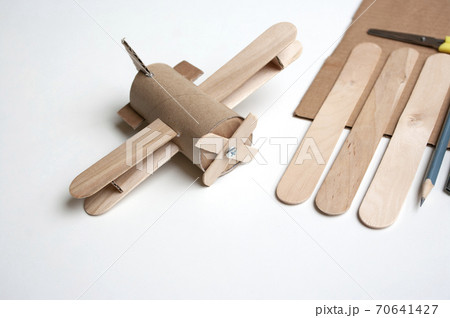 Aircraft hand made toy from paper, diy for kids, decoration for child room. Aircraft hand made toy from paper, diy for kids, decoration for child room. 70641427