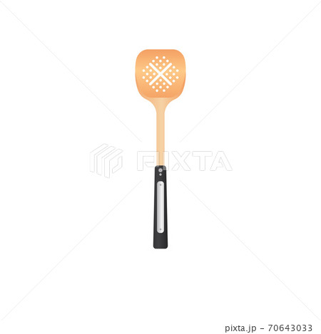 Wooden flippers. Turner spatula with heat resistant handle. Vector illustration isoalted on white background. Natural Wood Material tool for cooking and BBQ. Suitable for 3d Realistic Mockup. 16/35 Wooden flippers. Turner spatula with heat resistant handle. Vector illustration isoalted on white background. Natural Wood Material tool for cooking and BBQ. Suitable for 3d Realistic Mockup. 16/35 70643033