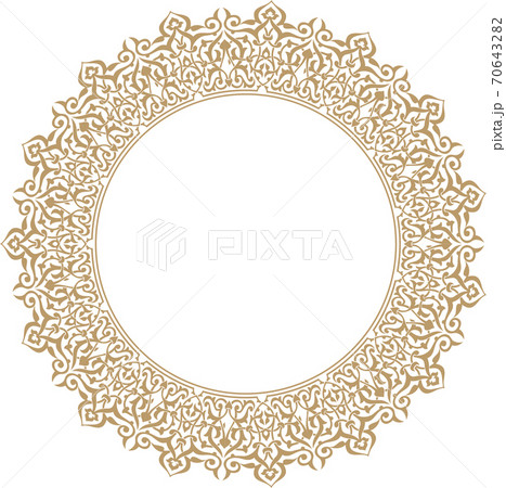 Isolated Oriental ornament on white background.Texture or background 70643282