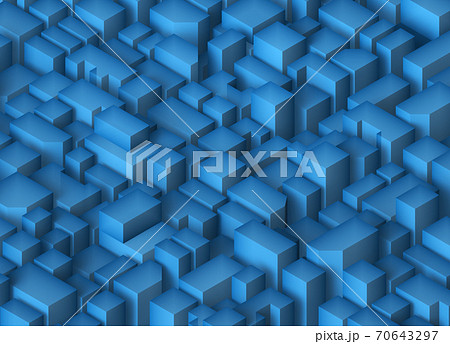 抽象的3D背景画像（街並み風）のイラスト素材 [70643297] - PIXTA