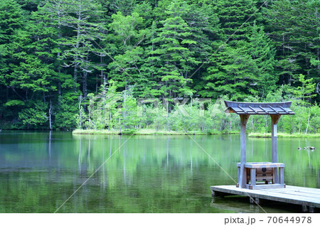 上高地_明神池の風景 上高地_明神池の風景 70644978