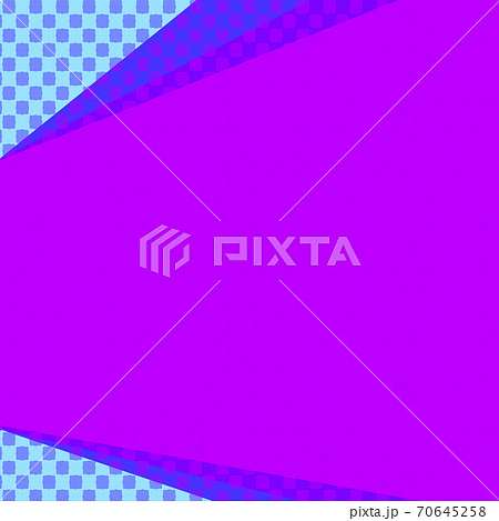 紺色と水色の水玉と紫の無地のコピースペースの背景のイラスト素材