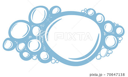 Soap bubbles with copy space for text, empty banner 70647138