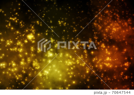 Golden lighting gradient background with smoke. 70647544
