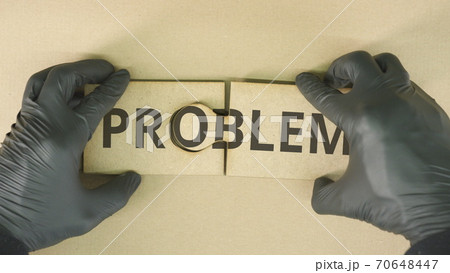 Composing two jigsaw puzzle pieces with PROBLEM text 70648447