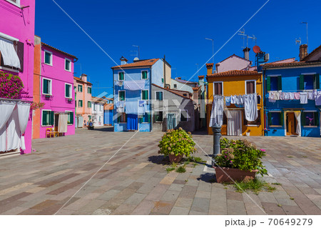 Burano village - Venice Italy 70649279