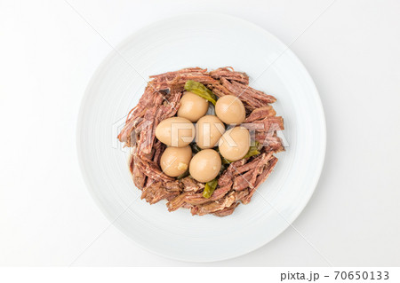 肉 うずら卵 煮物 70650133