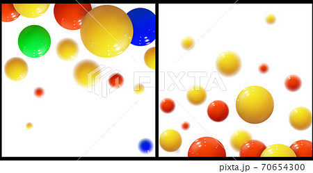 Plastic bubbles, spheres. Glossy balls. Vector Set Plastic bubbles, spheres. Glossy balls. Vector Set 70654300
