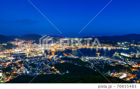 日本三大夜景　長崎　稲佐山から眺望 70655483