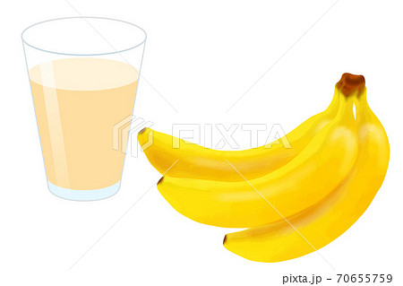 バナナジュースのイラスト素材