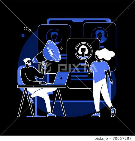 Hiring employee abstract concept vector illustration. Hiring employee abstract concept vector illustration. 70657297