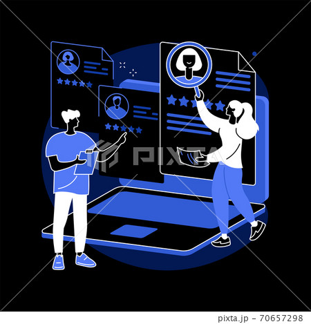 Recruitment agency abstract concept vector illustration. 70657298