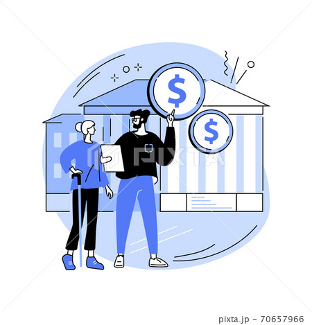 Retirement investments abstract concept vector illustration. 70657966