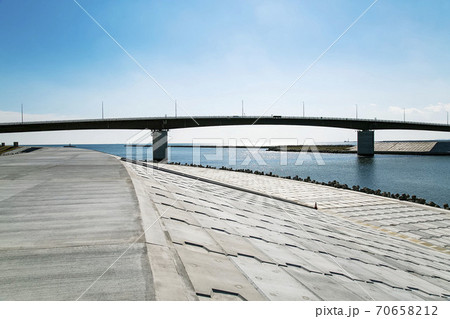 橋梁工事　インフラ工事 70658212