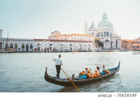 Gondola and Basilica Santa Maria della Salute, Venice, Italy Gondola and Basilica Santa Maria della Salute, Venice, Italy 70658399