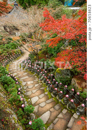 Miyajima Island, Hiroshima, Japan at the Buddha Lined Pathways 70658623