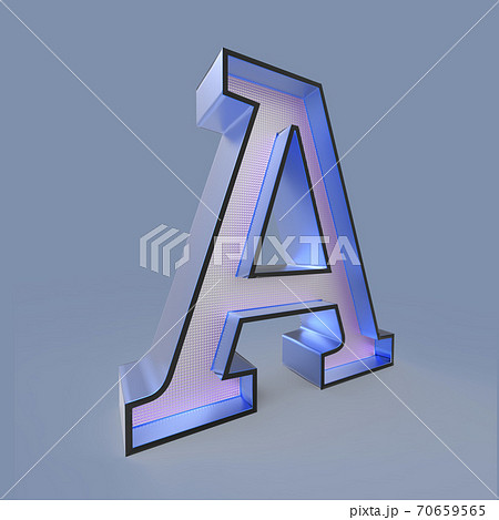 3D alphabet A text render isolated on gray BG 3D alphabet A text render isolated on gray BG 70659565