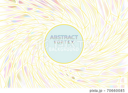 Abstract colorful vortex polygonal element on white BG 70660085