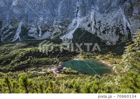 Green tarn, High Tatras mountains, Slovakia 70660134
