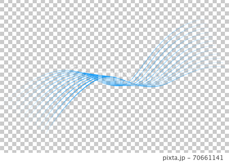流線型の繊細なブルーのライン_水_風_換気 流線型の繊細なブルーのライン_水_風_換気 70661141