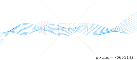 流線型の繊細なブルーのライン_水_風_換気 流線型の繊細なブルーのライン_水_風_換気 70661143