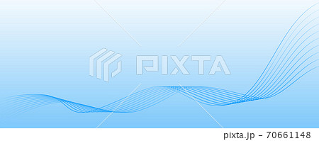 流線型の繊細なブルーのライン_水_風_換気 流線型の繊細なブルーのライン_水_風_換気 70661148