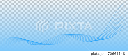 流線型の繊細なブルーのライン_水_風_換気 流線型の繊細なブルーのライン_水_風_換気 70661148